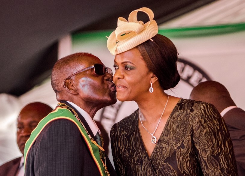 Robert Mugabe i Grace Mugabe /AFP