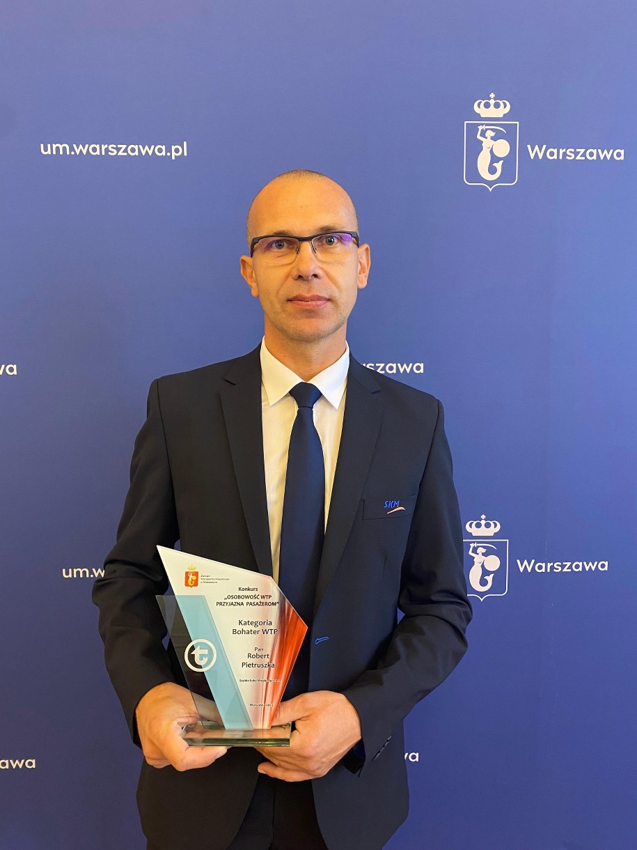 Robert Pietruszka, kierownik pociągu Szybkiej Kolei Miejskiej /Magdalena Grajnert /RMF FM