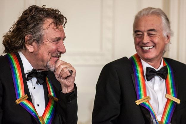 Robert Plant i Jimmy Page: Klasyczna szorstka przyjaźń (fot. Brendan Hoffman) /Getty Images