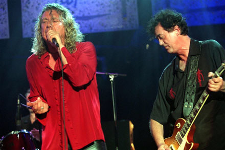 Robert Plant i Jimmy Page (Led Zeppelin) /arch. AFP