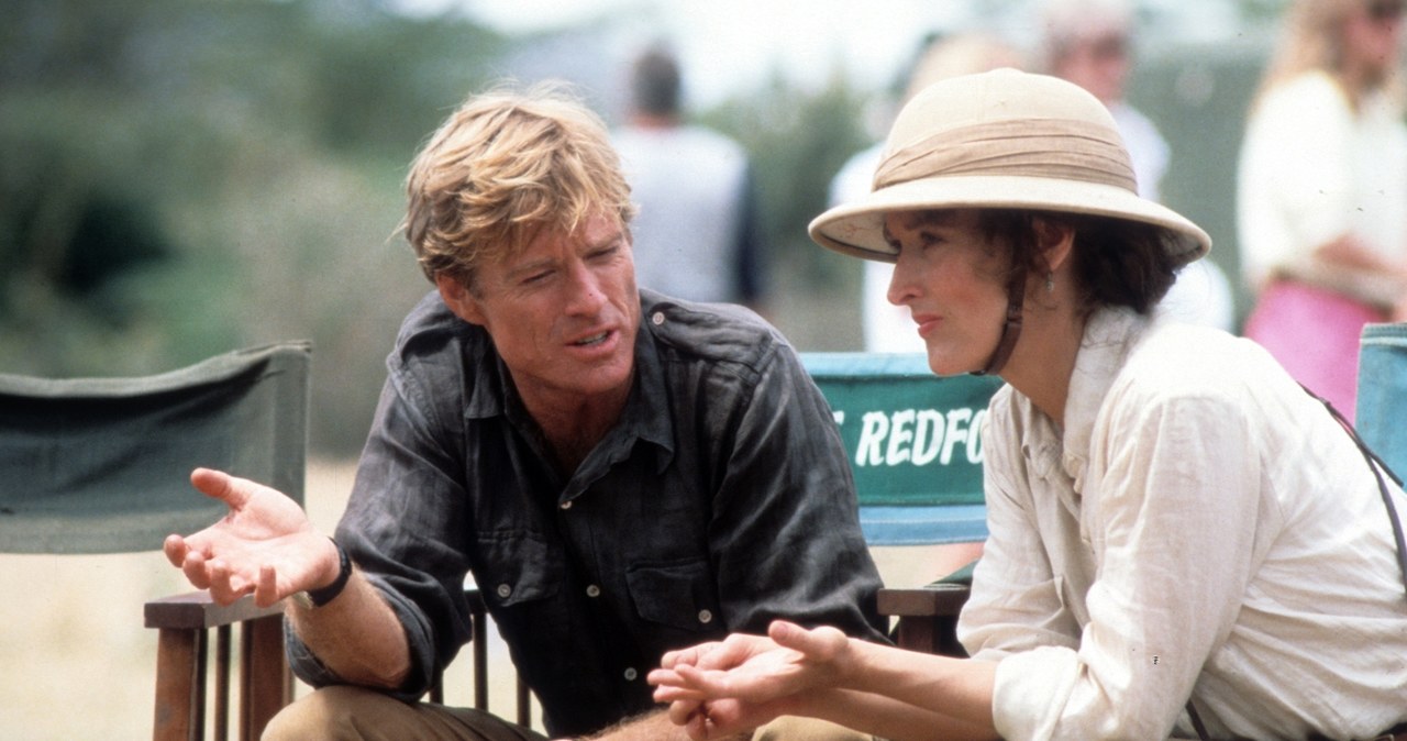 Robert Redford i Meryl Streep na planie "Pożegnania z Afryką" /Hulton Archive /Getty Images