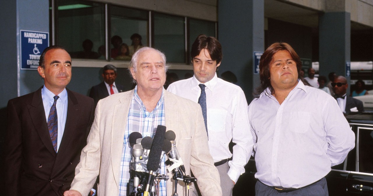 Robert Shapiro, Marlon Brando, Christian Brando i Miko Brando / Steve Granitz / Contributor /Getty Images