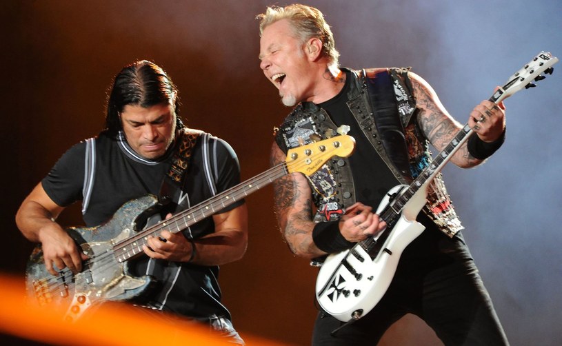 Robert Trujillo i James Hetfield (Metallica) /TASSO MARCELO  /arch. AFP