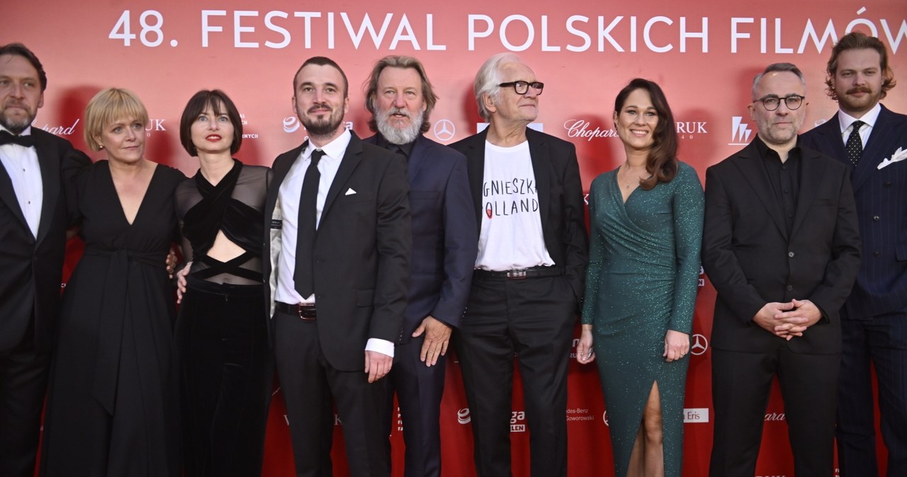 Robert Więckiewicz i Andrzej Seweryn na ceremonii zamknięcia 48. Festiwalu Polskich Filmów Fabularnych w Gdyni /AKPA