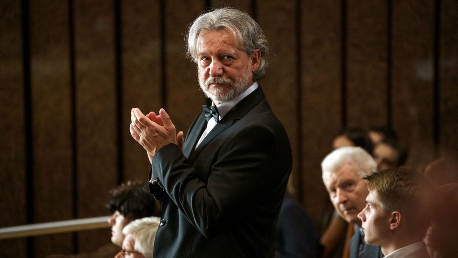 Robert Więckiewicz na planie "Różyczki 2" /Mikołaj Tym /Materiały prasowe