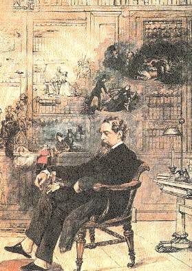 Robert William Buss, Drzemka Dickensa, 1873 r. /Encyklopedia Internautica