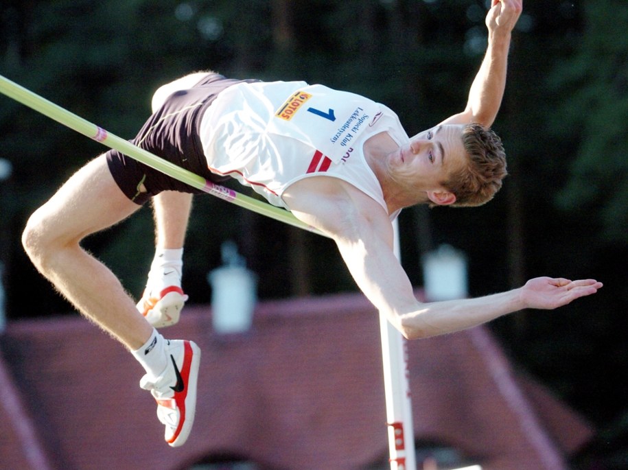 Robert Wolski (MKLA Łęczyca) podczas finału IX Grand Prix Sopotu im. Janusza Sidły finału Lekkoatletycznego Pucharu Polski /Stefan Kraszewski    /PAP