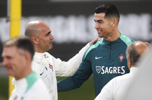 Roberto Martinez i Cristiano Ronaldo /FILIPE AMORIM /PAP/EPA