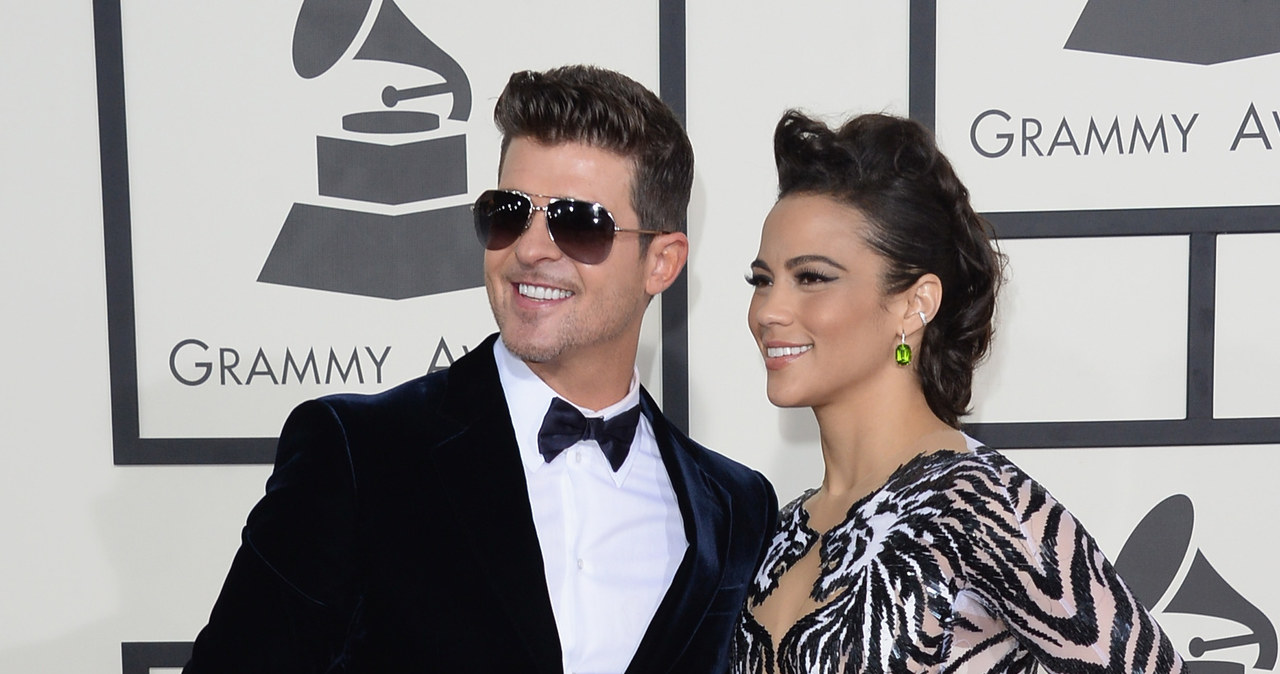 Robin Thicke z byłą żoną /Jason Merritt /Getty Images