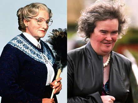 Robin Williams i Susan Boyle - znajdź różnice /Getty Images/Flash Press Media