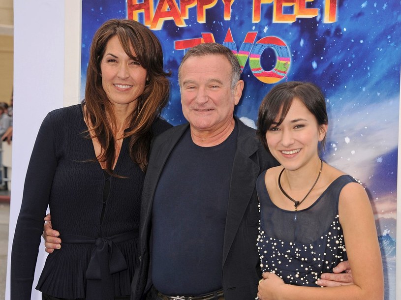 Robin Williams i Susan Schneider z córką /- /East News