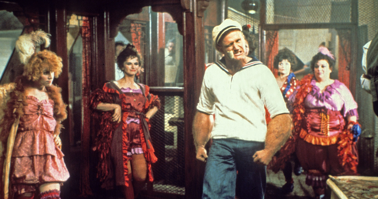 Robin Williams jako Popeye w filmie Roberta Altmana /Paul Ronald / Bridgeman Images – RDA /Agencja FORUM