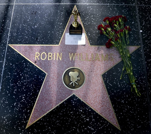Robin Williams w Alei Sław w Hollywood /MICHAEL NELSON /PAP/EPA
