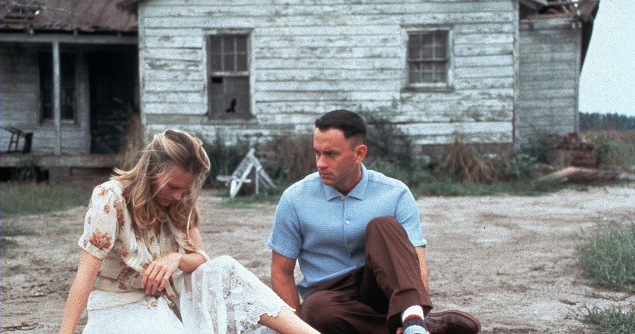 Robin Wright i Tom Hanks w filmie "Forrest Gump" /Mary Evans Picture Library /East News