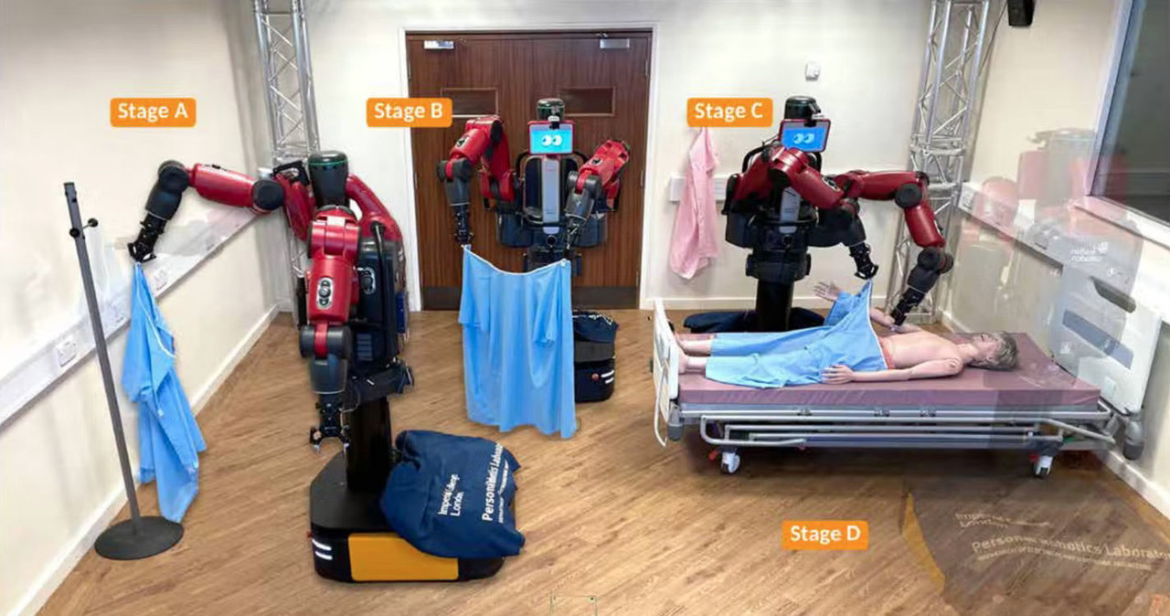Robot-pielęgniarka coraz skuteczniej i delikatniej obchodzi się z pacjentami /Science Robotics /materiały prasowe