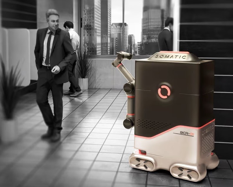 Robot sprzątający jest wyposażony w moduł AI, czyli sztucznej inteligencji / źródło: Somatic /domena publiczna