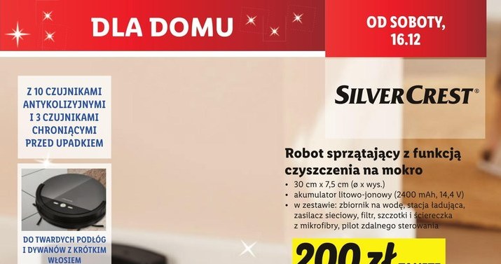 Robota sprzątającego dostaniemy na promocji w Lidlu! /Lidl /INTERIA.PL