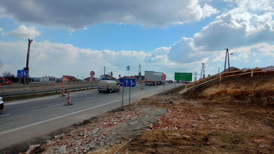 Roboty drogowe na zakopiance w Gaju /GDDKiA Kraków /