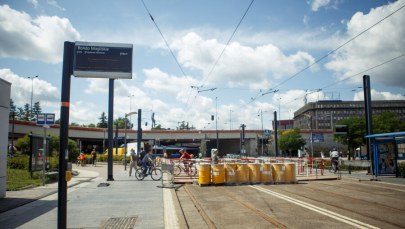 Roboty na rondzie Mogilskim. Od 7 sierpnia tramwaje pojadą inaczej 