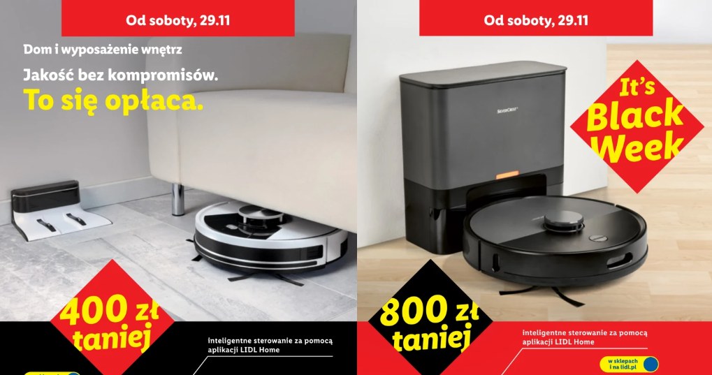 Roboty SilverCrest w Lidlu – przeceny aż do 800 zł na Black Week /Lidl /INTERIA.PL