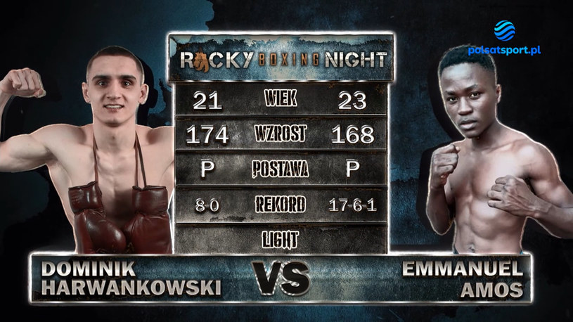 Rocky Boxing Night 13. Dominik Harwankowski - Emmanuel Amos. Skrót walki. WIDEO