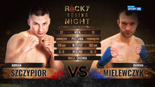 Rocky Boxing Night 8. Adrian Szczypior - Damian Mielewczyk. Skrót walki (POLSAT SPORT). Wide