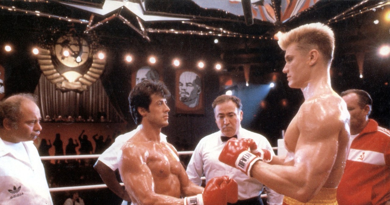 Rocky kontra Iwan Drago, czyli Sylwester Stallone na ringu z Dolphem Lundgrenem /Mary Evans Picture Library /East News