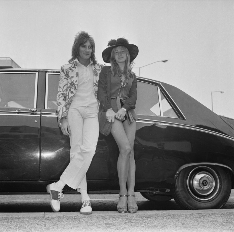 Rod Stewart i Dee Harrington w 1972 r. /Dove/Daily Express/Hulton Archive /Getty Images