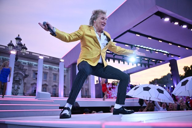 Rod Stewart na scenie /	Jeff J Mitchell / Avalon /PAP/EPA