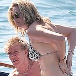 Rod Stewart z żoną na wakacjach. Wyglądali na zrelaksowanych