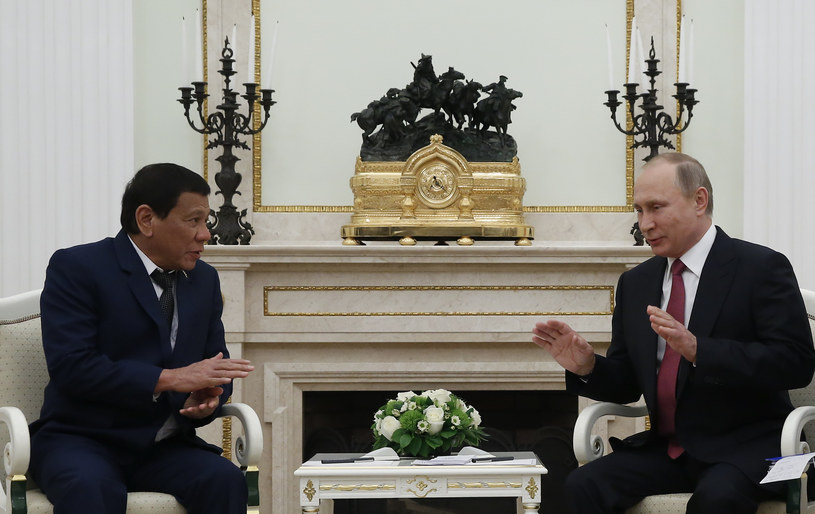 Rodrigo Duterte i Władimir Putin /MAXIM SHEMETOV / POOL / AFP /AFP