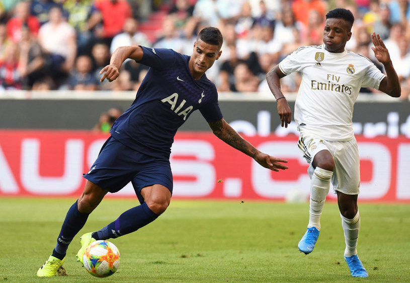 Rodrygo i Lamela w meczu Real - Tottenham /CHRISTOF STACHE /AFP