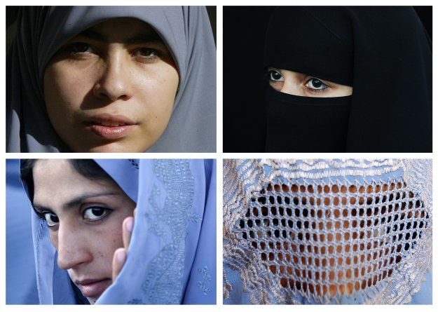 Rodzaje muzułmańskich zasłon /AFP