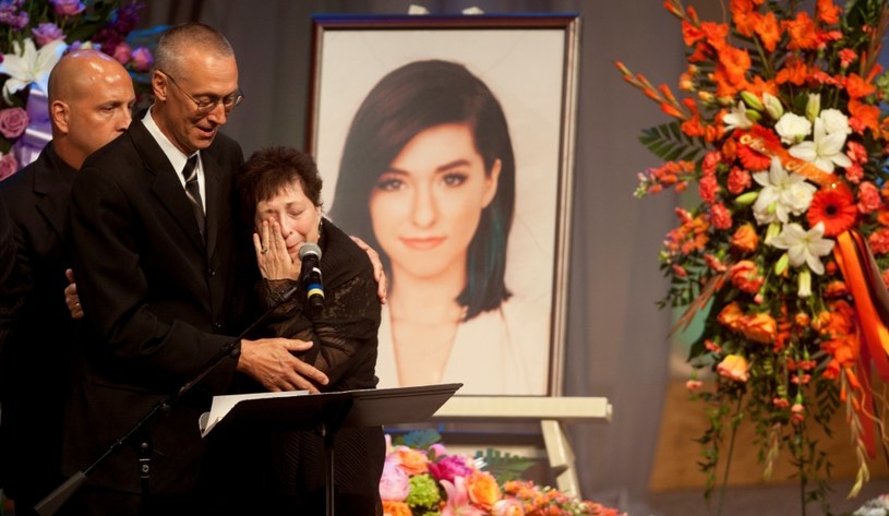 Rodzina Christiny Grimmie podczas jej pogrzebu /Pool / Pool /Getty Images