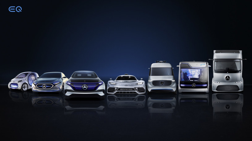 Rodzina elektrycznych modeli Mercedesa /Informacja prasowa