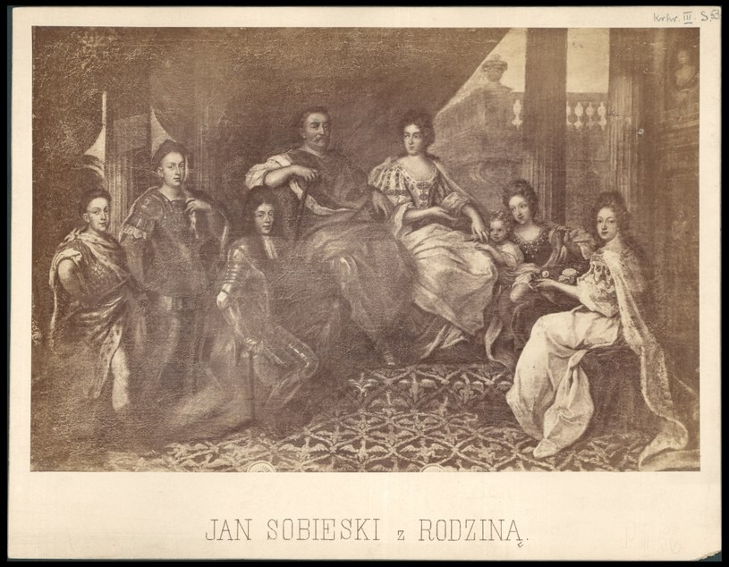 Rodzina Jana III Sobieskiego, obraz nieznanego autora /Biblioteka Narodowa