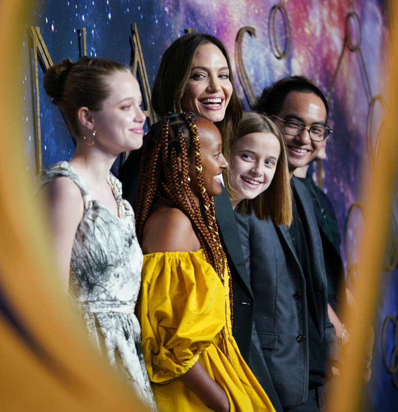 Rodzina Jolie-Pitt. Premiera filmu "Eternals" w Londynie /Yui Mok/Press Association/East News /East News