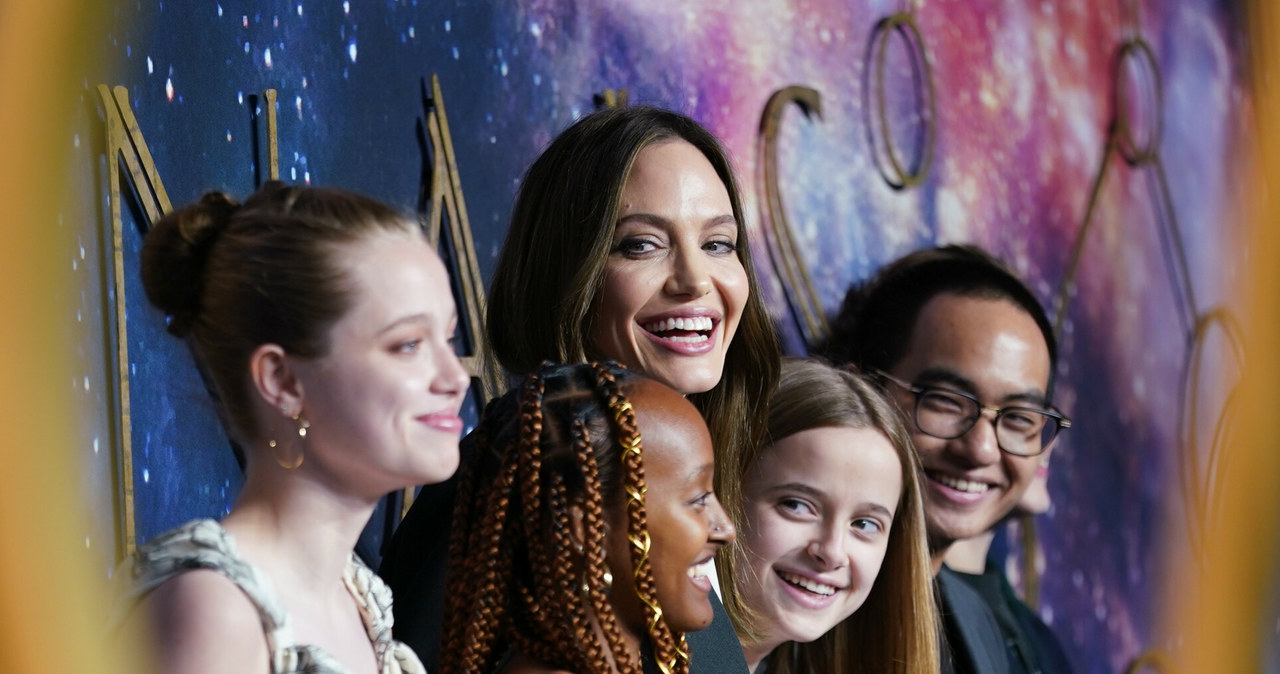 Rodzina Jolie-Pitt. Premiera filmu "Eternals" w Londynie /Yui Mok/Press Association/East News /East News