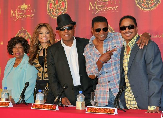 Rodzina Michaela Jacksona na konferencji prasowej - fot. Alberto E. Rodriguez /Getty Images/Flash Press Media