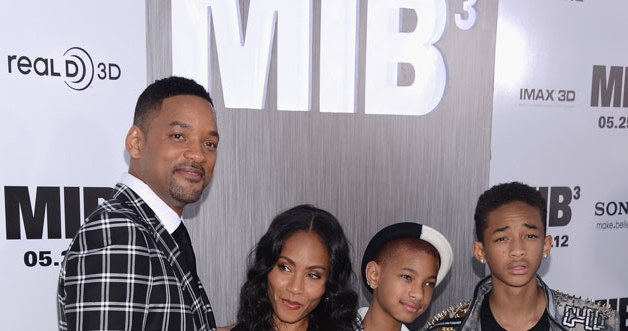 Rodzinka w komplecie. Od lewej: Will, Jada, Willow i Jaden /Stephen Lovekin /Getty Images