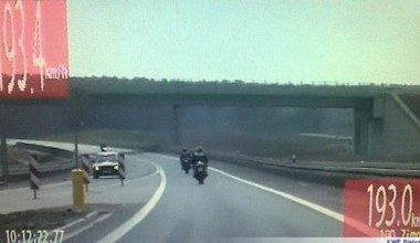 Rodzinna przejażdżka motocyklami. 200 km/h!