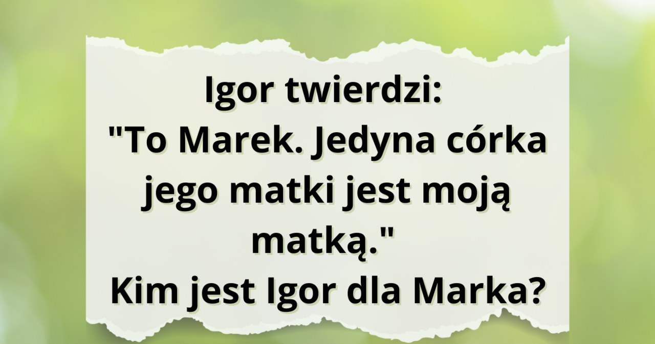 Rodzinna zagadka logiczna robi w internecie szum /Canva Pro
