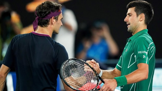 Roger Federer i Novak Djokovic /Michael Dodge /PAP/EPA