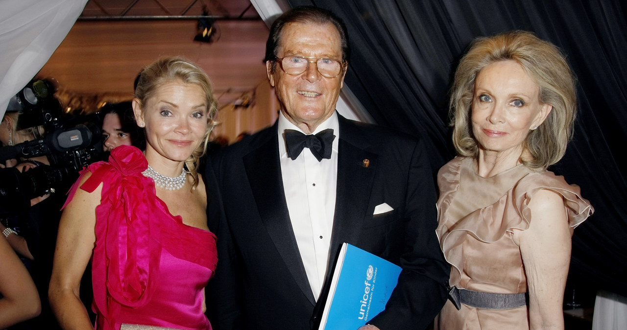 Roger Moore z żoną i córką /- /Getty Images