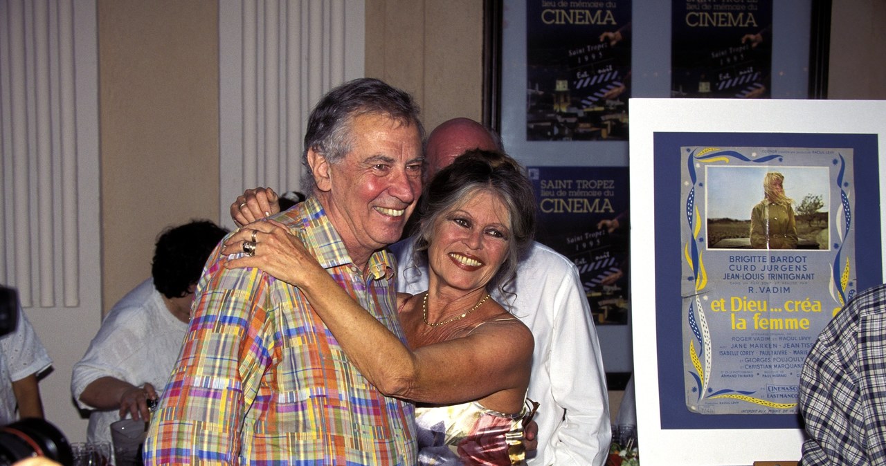 Roger Vadim i Brigitte Bardot w 1995 roku /Laurent SOLA/Gamma-Rapho /Getty Images