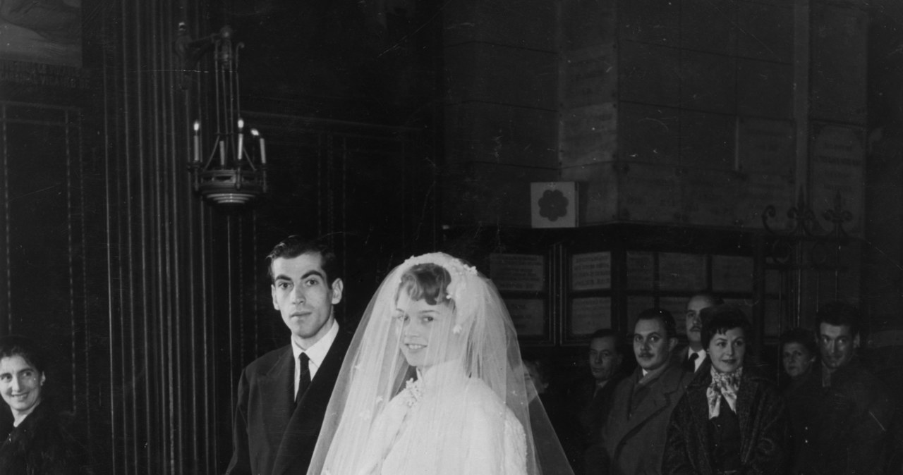 Roger Vadim i Brigitte Bardot w dniu ślubu /Hulton Archive /Getty Images