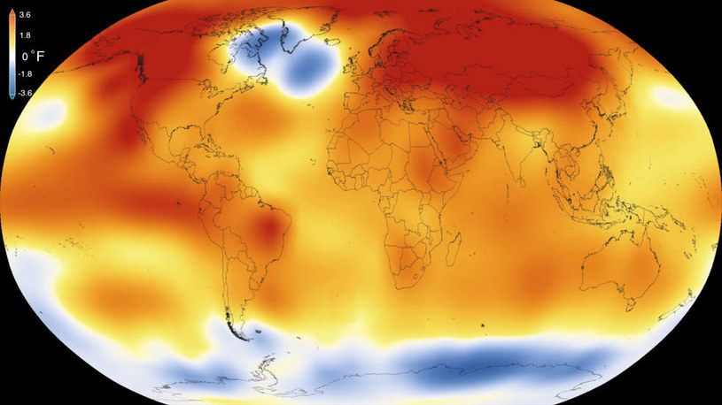 Rok 2015 był najcieplejszy odkąd prowadzi się pomiary temperatur /NASA