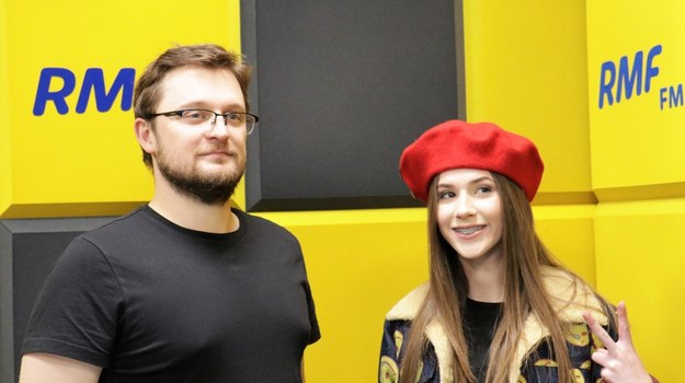 Roksana Węgiel i dziennikarz RMF FM PAweł Balinowski /RMF FM
