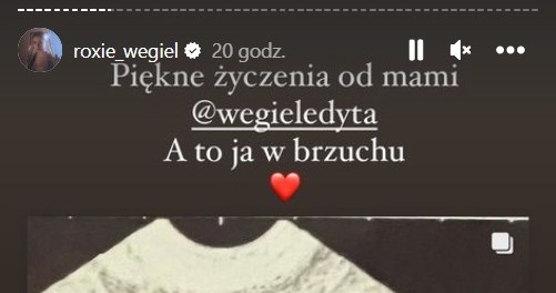 Roksana Węgiel pokazała w sieci zdjęcie z USG.... /Instagram.com/ roxie_wegiel /Instagram