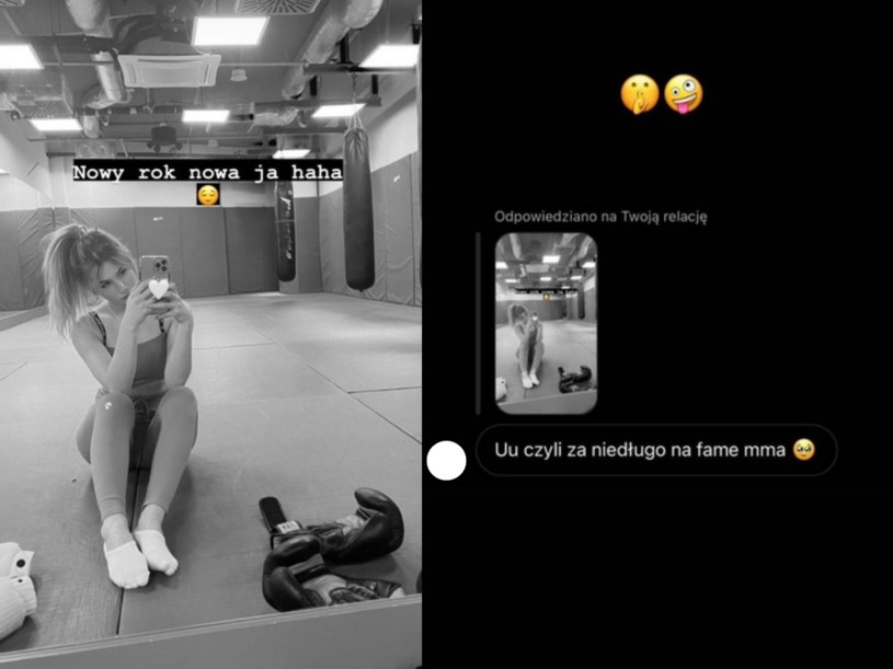 Roksana Węgiel zdecydowała się na bokserski trening /@roxie_wegiel /Instagram